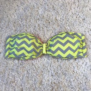 VS Pink Chevron Bikini Top